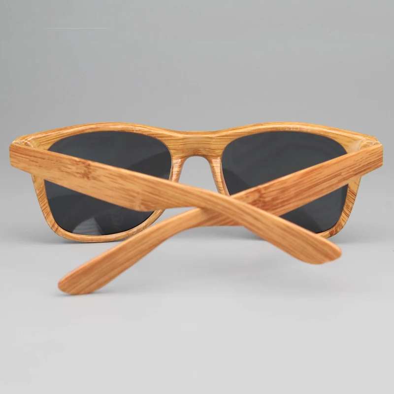 Custom Yellow Wood Grain Sunglasses