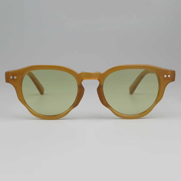 Yellow Round Frame Sunglasses