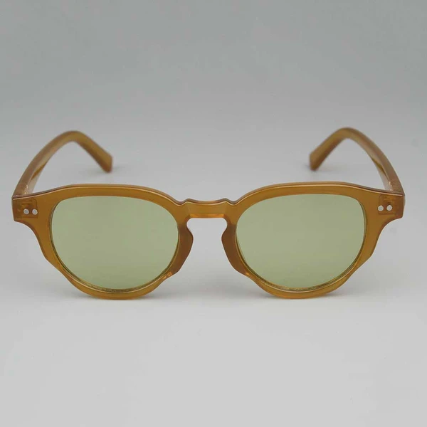 Yellow Round Frame Sunglasses