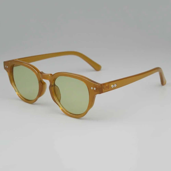 Yellow Round Frame Sunglasses
