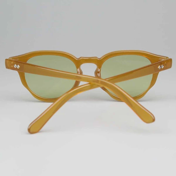 Yellow Round Frame Sunglasses
