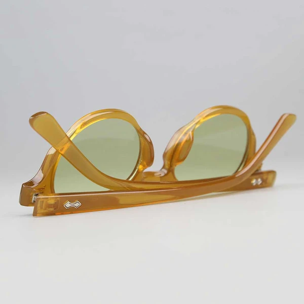 Yellow Round Frame Sunglasses