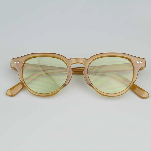 Yellow Round Frame Sunglasses