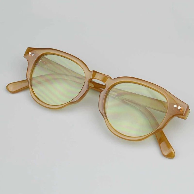 Yellow Round Frame Sunglasses