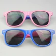 Custom Pink And Blue Spliced Sunglasses