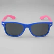 Custom Pink And Blue Spliced Sunglasses