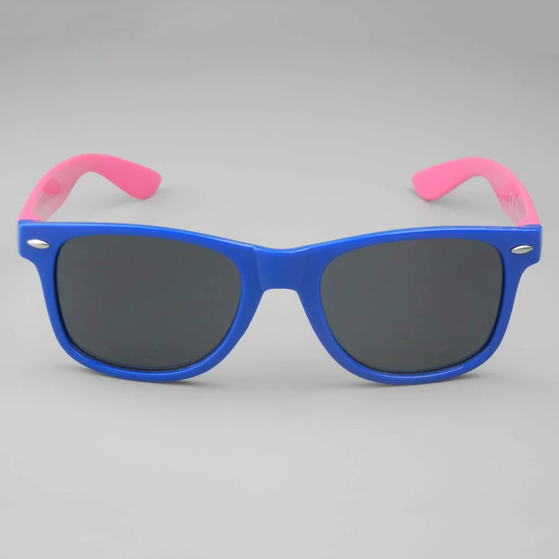Custom Pink And Blue Spliced Sunglasses