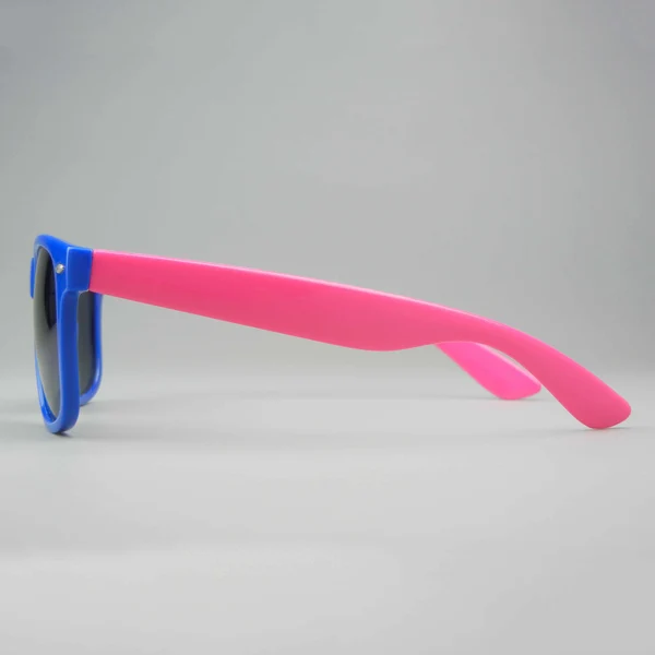 Custom Pink And Blue Spliced Sunglasses