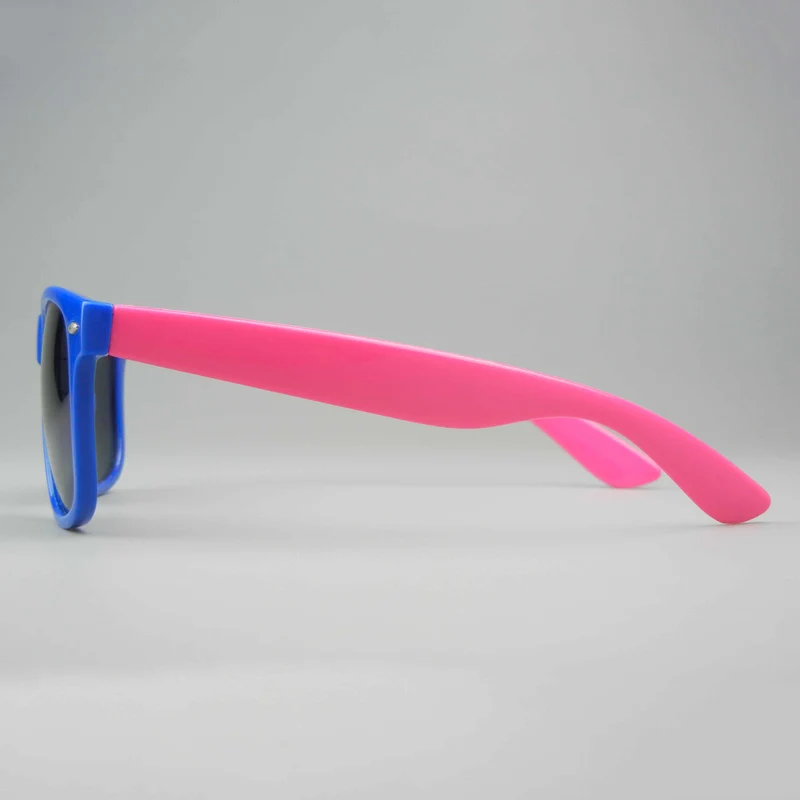 Custom Pink And Blue Spliced Sunglasses