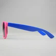 Custom Pink And Blue Spliced Sunglasses