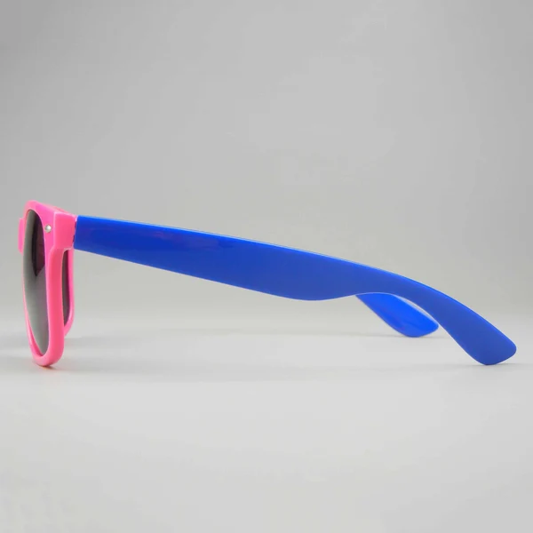 Custom Pink And Blue Spliced Sunglasses