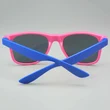 Custom Pink And Blue Spliced Sunglasses