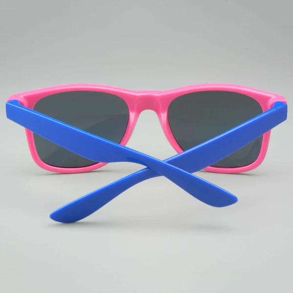 Custom Pink And Blue Spliced Sunglasses