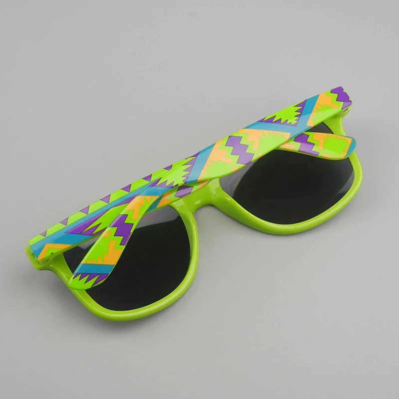Turquoise Print Sunglasses