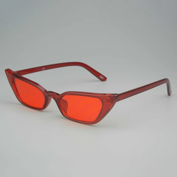 Small Red Cat-eye Sunglasses