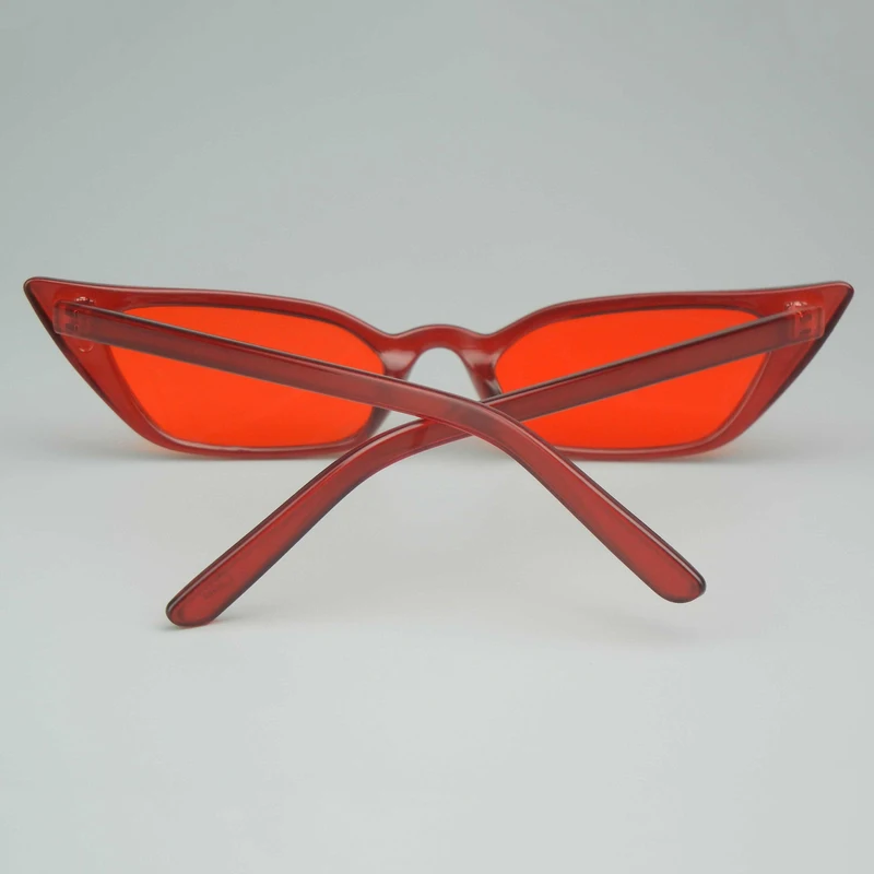 Small Red Cat-eye Sunglasses