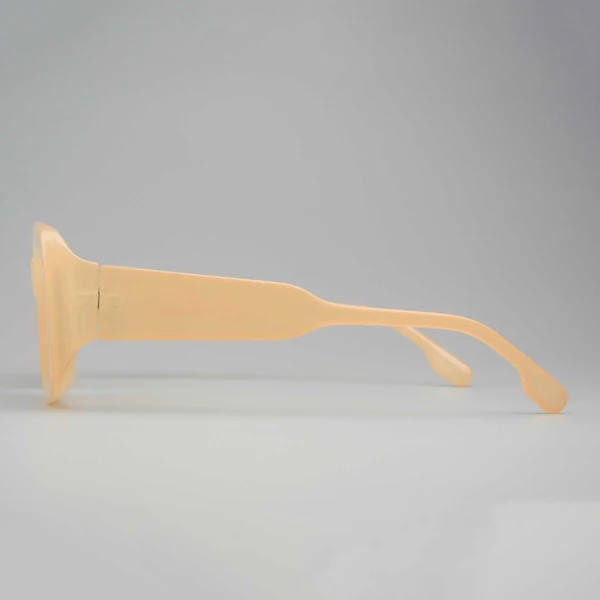 Fleshy Orange Square-framed Sunglasses