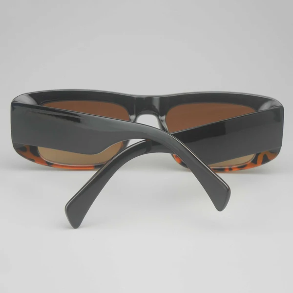 Brown Gradient Small Square Sunglasses