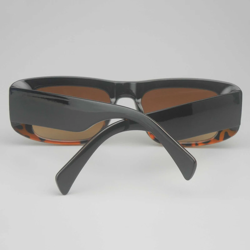 Brown Gradient Small Square Sunglasses