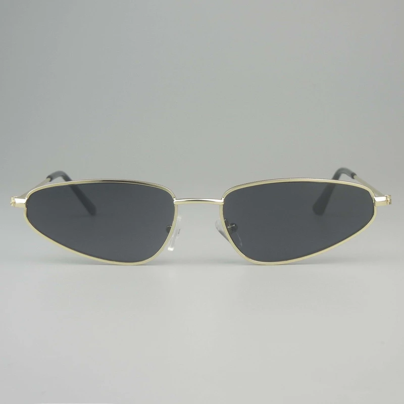 Sunglasses with Triangular Metal Frame