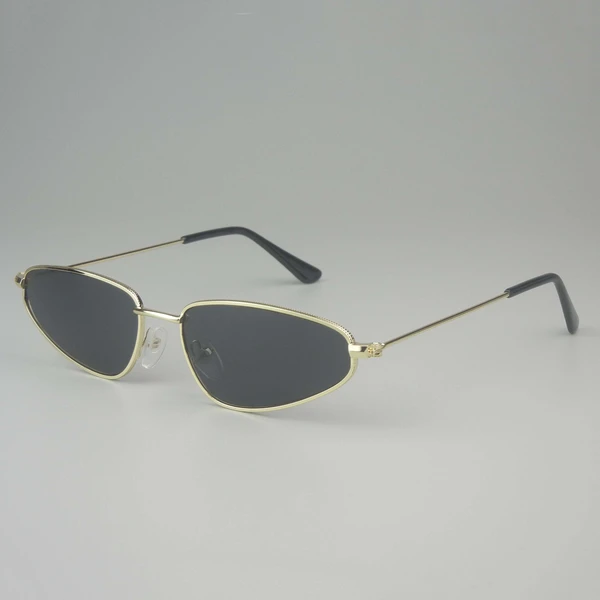 Sunglasses with Triangular Metal Frame
