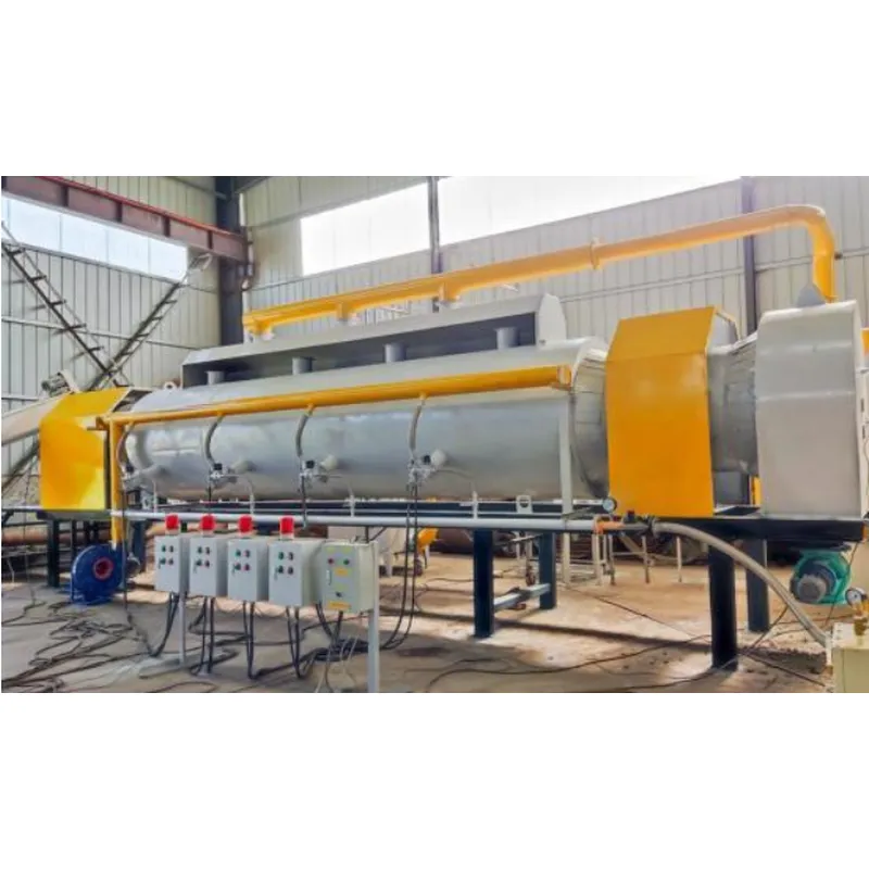 Decoating machine for ubc shredded cans