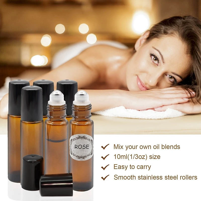 Roller-on bottles for Essential oil,aromatic oil,massage oil skin care