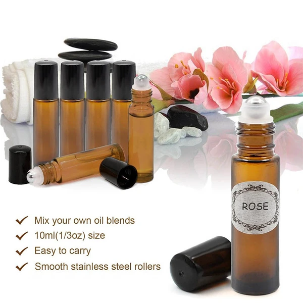 Roller-on bottles for Essential oil,aromatic oil,massage oil skin care