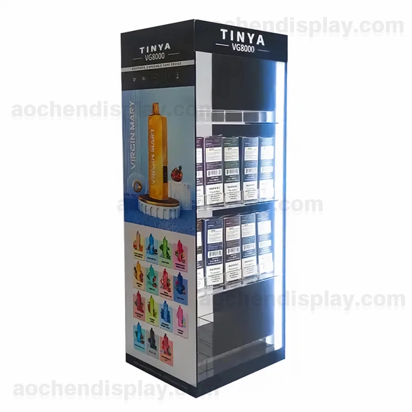 Vape Acrylic Display Case Custom Counter Top Displays