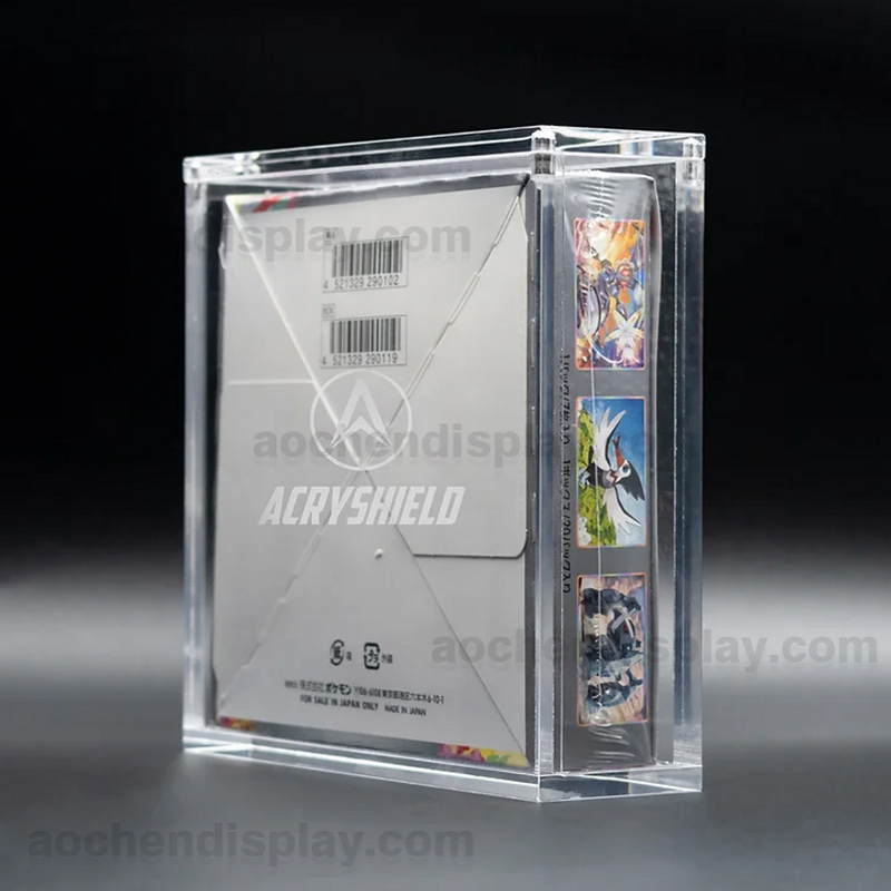 Acrylic Display Case For Prismatic Evolutions SPC Box - Magnetic Lid, UV Protection, 8+5mm Thick