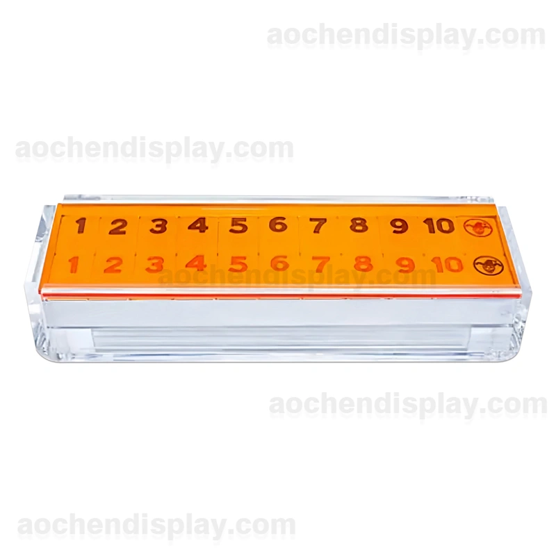 Colorful Rummy Tile Game Acrylic Rummikub Game Set