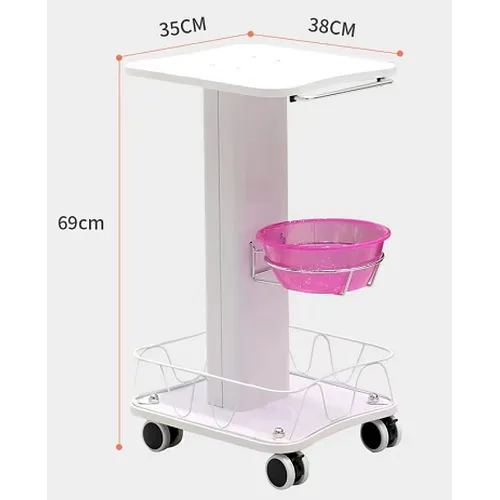 salon hair trolley cart  Aluminium White Salon Trolley |APRILFACE
