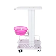 salon hair trolley cart  Aluminium White Salon Trolley |APRILFACE