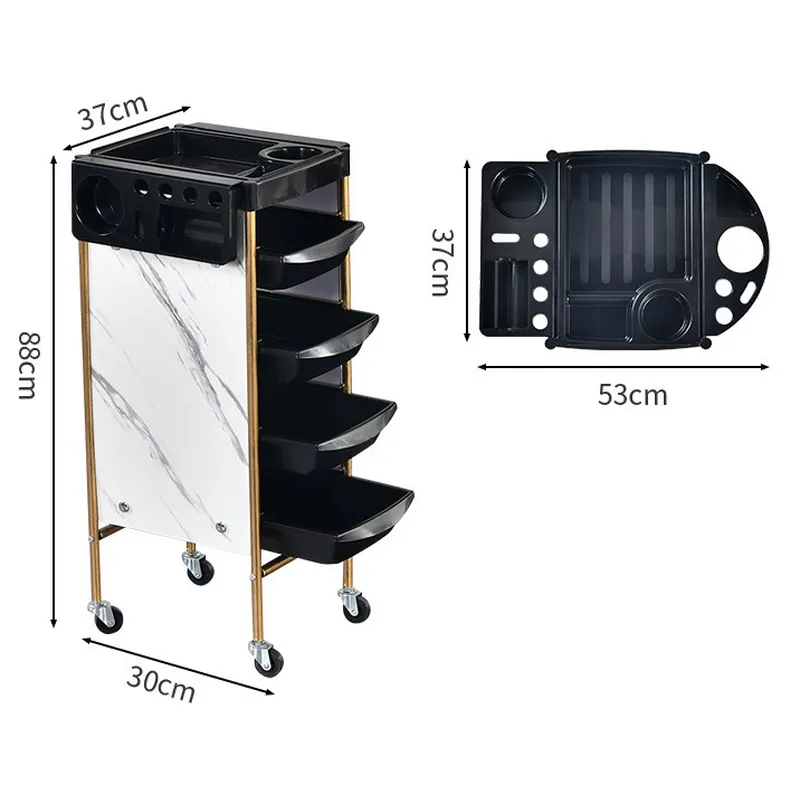 Convenient hairdressing barber plastic cart |APRILFACE 