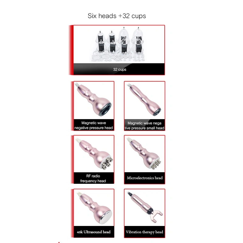 7 In 1 Buttock Cups Butt Vaccum Enlargement Machine