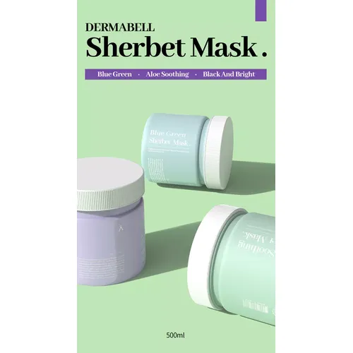 Dermabell Sherbet Mask Blue Green sherbet mask