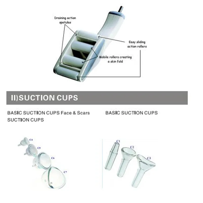 M6 vacuum suction cup therapy slimming vacuum roll massage 