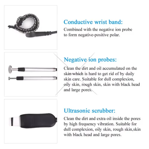 2 in 1 microcurrent ultrasonic skin scrubber 