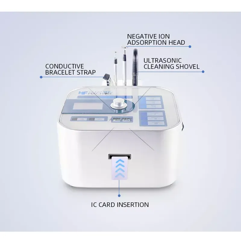 2 in 1 microcurrent ultrasonic skin scrubber 