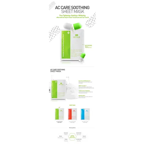 Korean Histolab AC Care Soothing Sheet Mask 