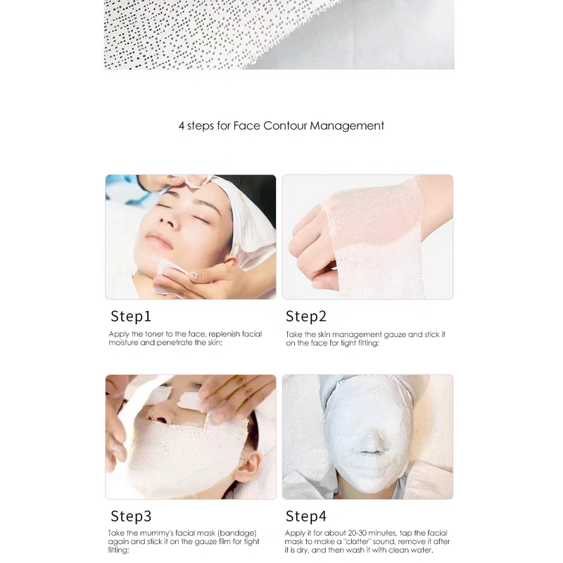  Mummy facial mask skin lifting firming v-face bracket facial mask