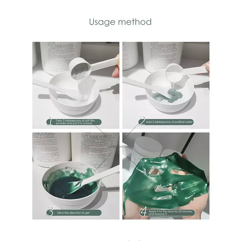 Popular  Spirulina &  Hyaluronic acid soft mask powder 
