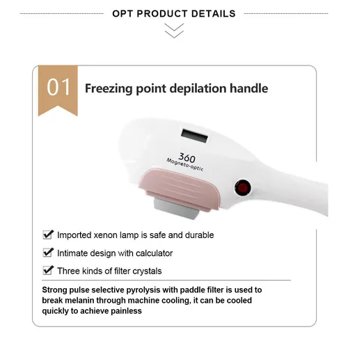 360 Magneto painless hair removal device machine