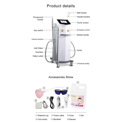 808nm diode laser hair removal machine