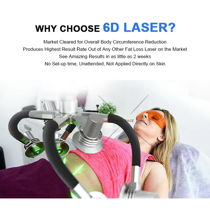  6d laser machine anti-cellulite weight loss slimming beauty machine 