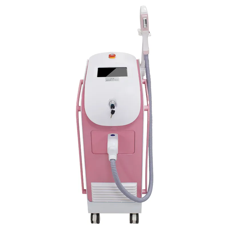 Single Handle PINK IPL Hair Removal Skin Rejuvenation Machine