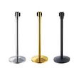 Stainless Steel Stanchion Queue Management System Retractable Belt Pole