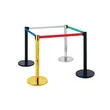 Stainless Steel Stanchion Queue Management System Retractable Belt Pole