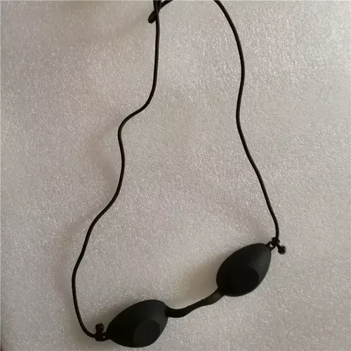 Laser protective eye mask black face doll e light machine customer