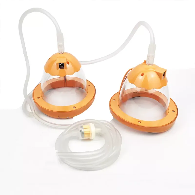 Breast enhancement instrument cup connecting 